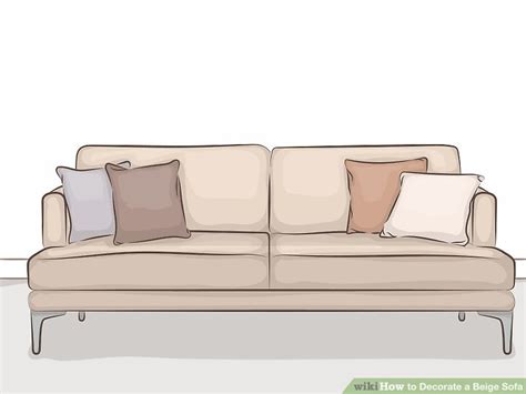 Stylish Ways To Decorate A Beige Sofa Wikihow