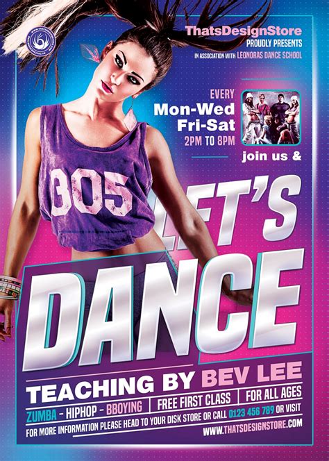 Dance Classes Flyer Template Party Flyers For Photoshop
