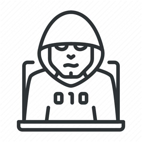 Hacker Laptop Crime Cyber Hack Criminal Icon Download On Iconfinder