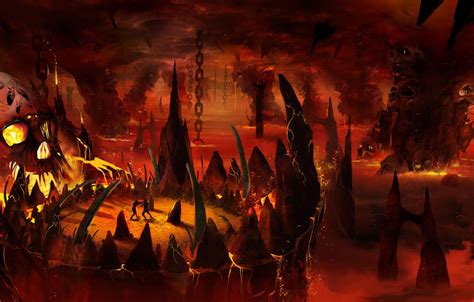 Wallpaper Flame Hell Images For Desktop Section фантастика Download