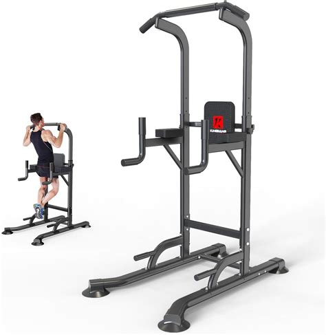 Power Tower Dip Station Workout Equipment Pull Up Bar For Home Gym