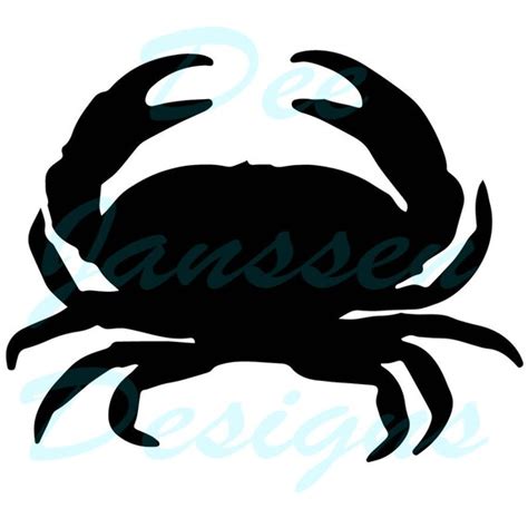 Crab Stencil Template Scrapbooking Fabric Painting Etsy