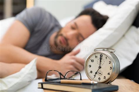 Man Sleeping In Bed Stock Image Image Of Young Mature 68277067