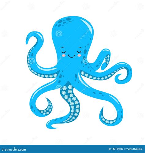 Cute Octopus Vector Illustration 31974206