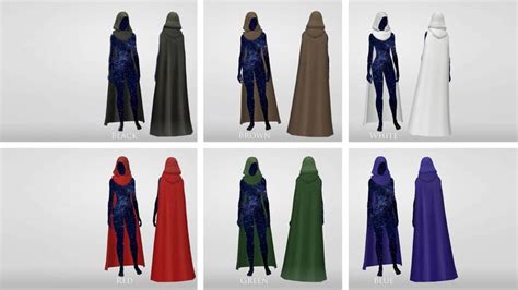 Cloaked In Magic Updated Sims Medieval Cloak Sims 4 Decades