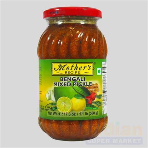 Mothers Bengali Mixed Pickle 500g Indian Supermarket