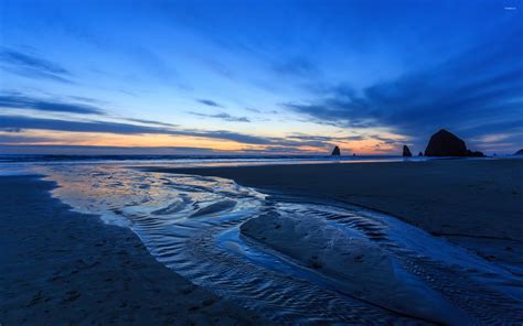 Blue Ocean Sunset Wallpaper Beach Wallpapers 40199