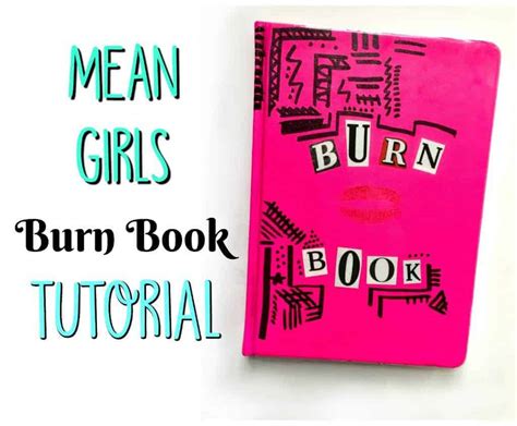 Mean Girls Burn Book Tutorial Journal Do It Yourself