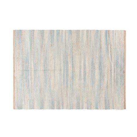 Weitere ideen zu webteppich, gewobener teppich, weben. Gewebter Teppich aus Jute und Baumwolle 140x200 | Maisons ...