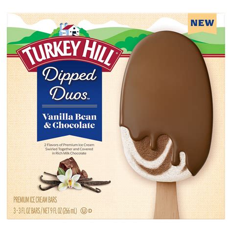Save On Turkey Hill Dipped Duos Ice Cream Bars Vanilla Bean Chocolate