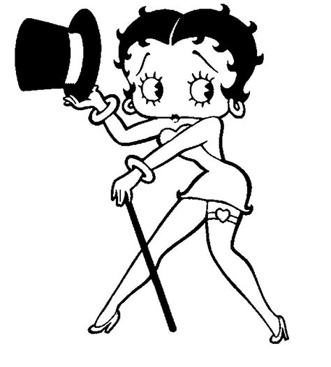 We love free vector art & graphics! Coloreando dibujos de la simpática Betty Boop | Colorear ...