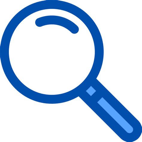 Magnifying Glass Generic Blue Icon