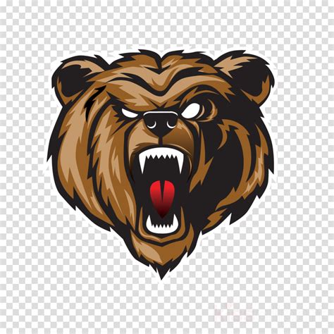 Grizzly Bear Roar Face