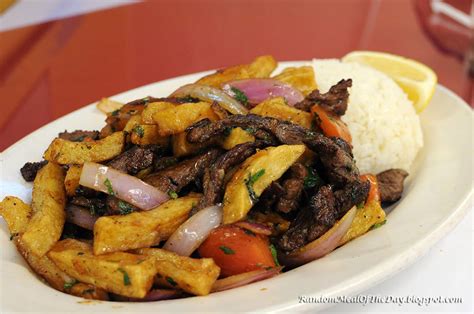 Random Meal Of The Day Marios Peruvian And Seafood Lomo Saltado