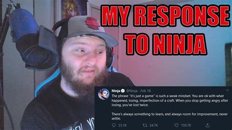 My Response To The Ninja Tweet Youtube
