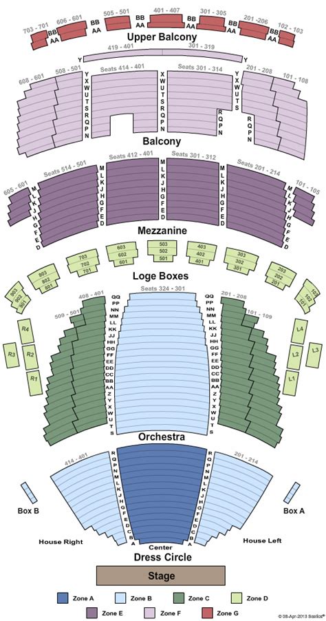 Mamma Mia Tickets Seating Chart Connor Palace Theatre End Stage Zone