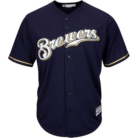 Majestic Athletic Mlb Milwaukee Brewers Cool Base Alternate Jersey