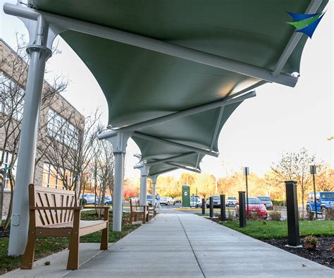 Walkway Canopies For Schools And Office Buildings