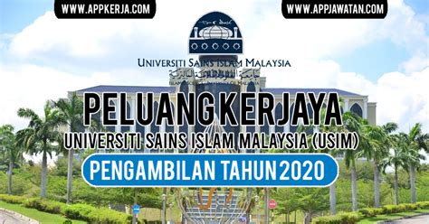 Berikut merupakan antara senarai universiti dan kolej yang popular di malaysia beserta alamat, no. Jawatan Kosong di Universiti Sains Islam Malaysia (USIM ...