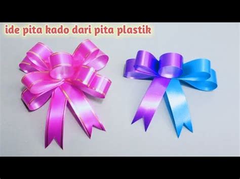 Membuat Pita Kado Dari Pita Jepang Kreasi Pita Hias Youtube