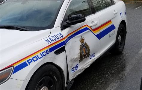 Grossly Impaired Driver Sideswipes Nanaimo Rcmp Cruiser
