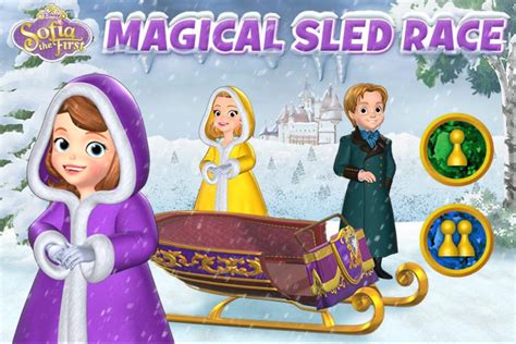 🕹️ Play Sofia The First Magical Sled Race Game Free Online Disney