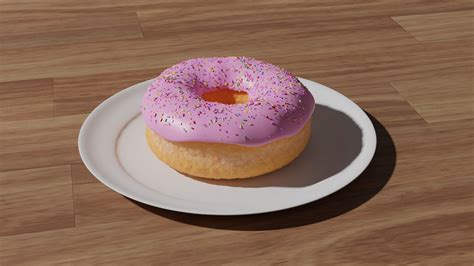 Donut 3d Animated Cgtrader