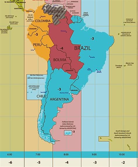 Time Zone Map Central America When Is Fall 2024