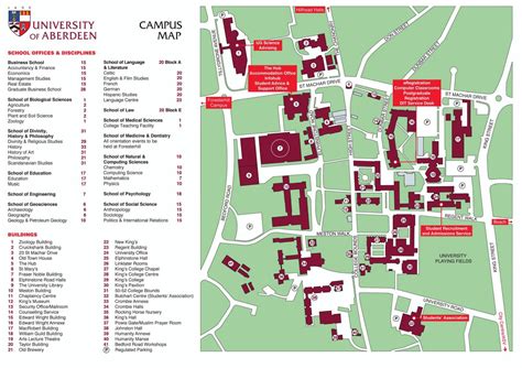 Aberdeen University Campus Map By Aberdeen University Students