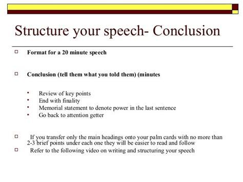 Public Speaking How To Write A Powerful Conclusion