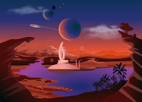 Trappist 1 System Exoplanets Space Landscape The Colonization Of The