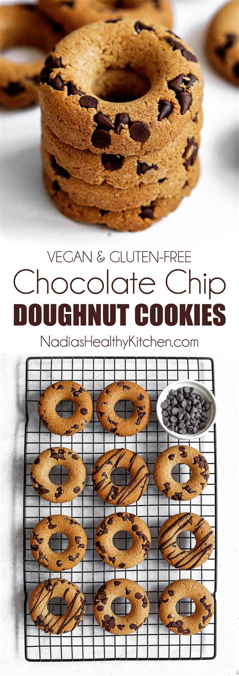 Chocolate Chip Doughnut Cookies Vegan And Gluten Free Uk Health Blog Nadias Healthy Kitchen