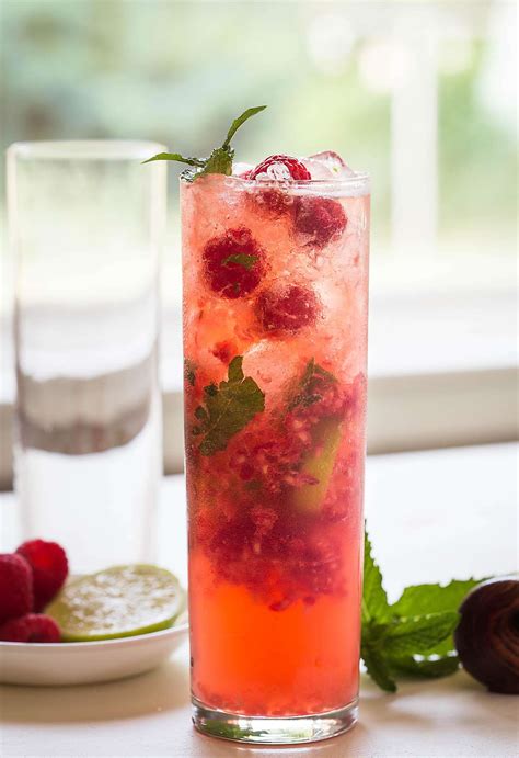 Non Alcoholic Raspberry Mojito Recipe Healthy And Naturally Sweetened
