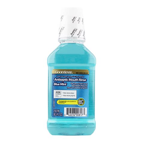 Goodsense® Antiseptic Mouth Rinse Blue Mint Kills Germs 250 Mlea