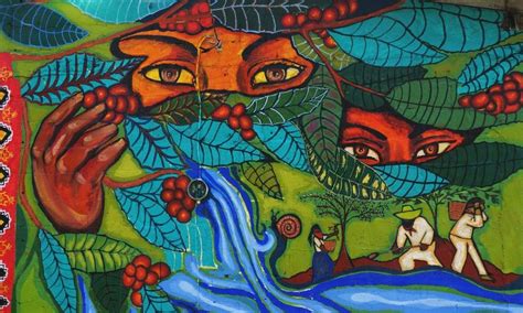 Coffee Mural Pintura Arte Zapatista Zapatista Movement Mural