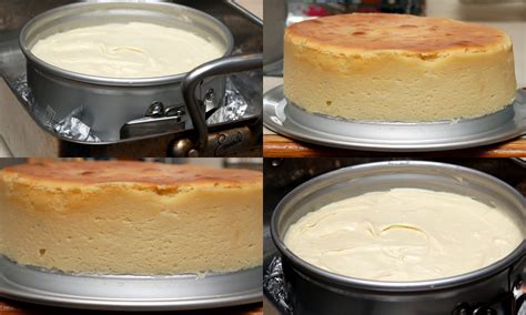This design allows you to unmold many recipes call for cooking cheesecake in a water bath to keep it from cracking. crustless cheesecake in springform pan