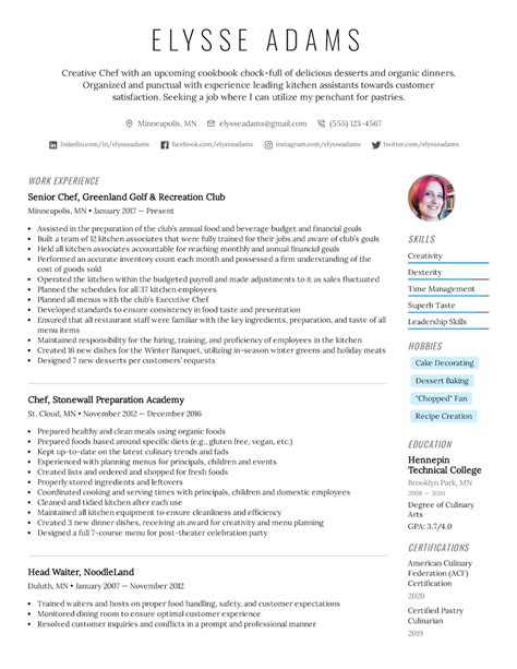 Two Column Resume Templates And Formats For 2022 Easy Resume