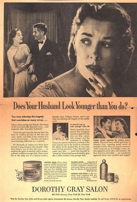 Old Ad Does Your Husband Look Younger That You Do Pin Up Vintage Funny Vintage Ads Funny