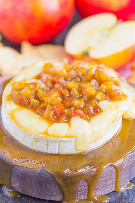 Baked brie is made by wrapping a wheel of brie in puff pastry and putting it in the oven. Easy Caramel Apple Baked Brie | FaveSouthernRecipes.com