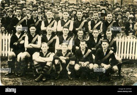 Richmond Football Club Reserve Team Late 1940s Stock Photo Alamy