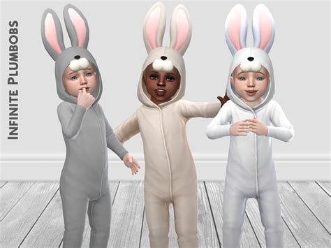The Sims Resource Ip Toddler Bunny Onesie