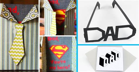 Start to make a father's day card before the special day! 40 Thoughtful DIY Father's Day Cards
