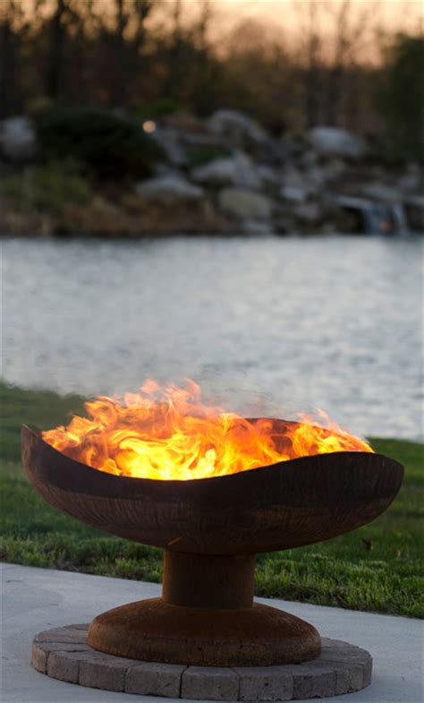 Sand Dune Gas Firepit Modern Fire Pits Minneapolis By Serenity