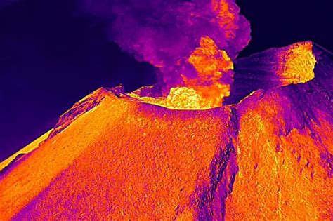 Cráter Del Volcán Popocatépetl Sin Domo De Lava Revela Sobrevuelo