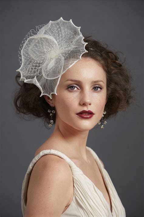 Short hair brides, we love 'em! Nelumbo Headband | Headband hairstyles, Short wedding hair ...