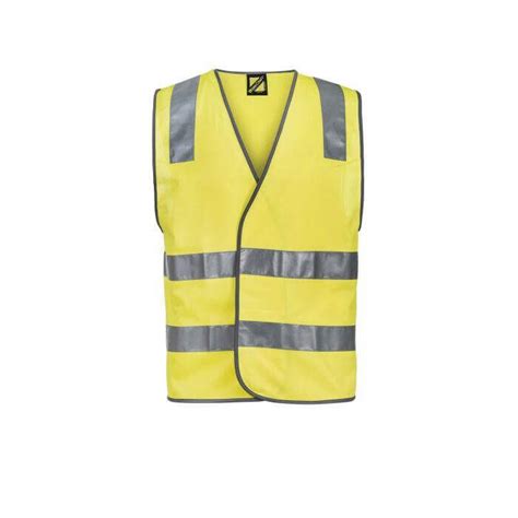 Workcraft Uni Sex Hi Vis Safety Vest With Shoulder Pattern And Csr Reflective Ta Kerrin J