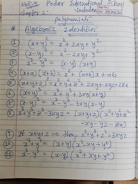 Let's start with a joke to lighten up what can be the rather complex subject of math. Math grade 9th Chapter 2 Polynomial 29/04/20 Class work