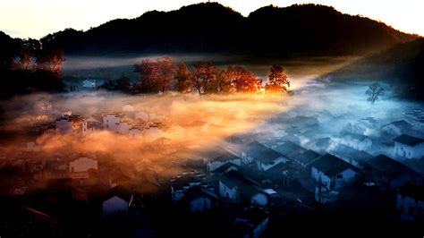 Wuyuan Morning Mist Bing Wallpaper Download