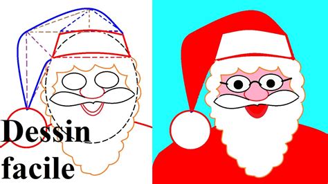 Décorations de noël à fabriquer. Apprendre à dessiner Noël : dessin du Père noël - YouTube