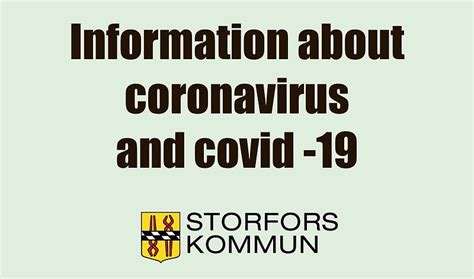 Information About Coronavirus In Other Languages Storfors Kommun